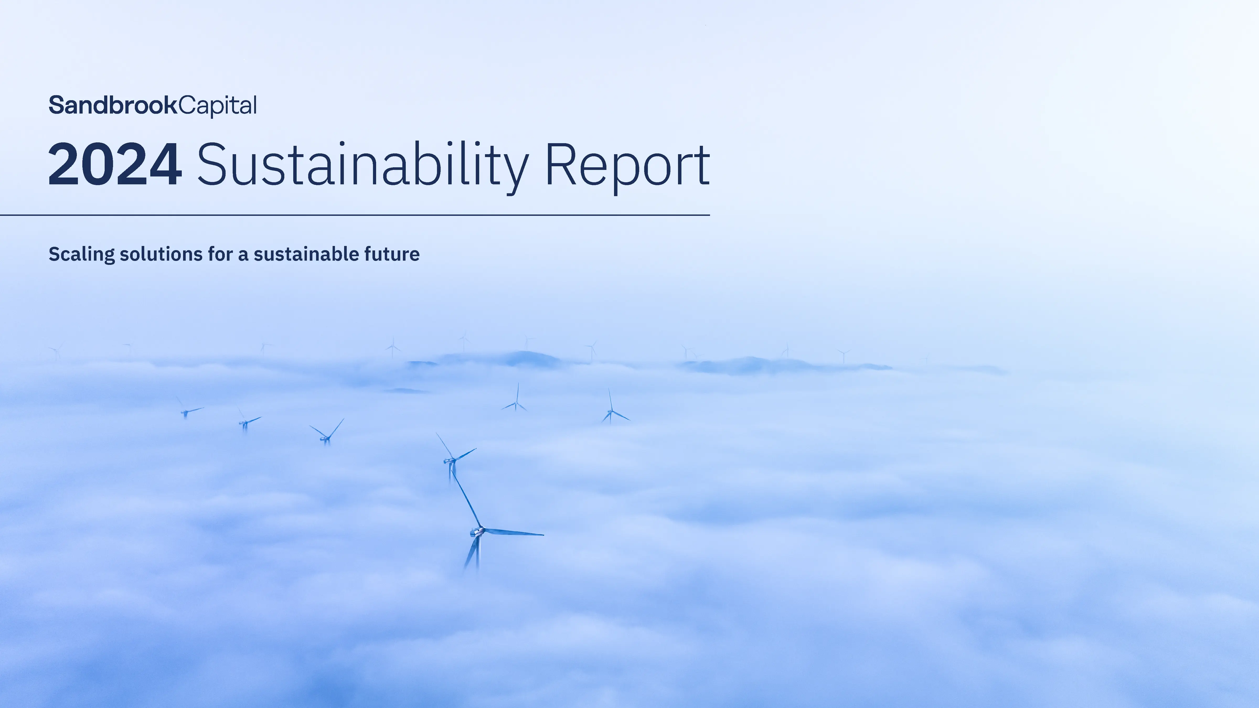 2024 Sustainability Report Cover